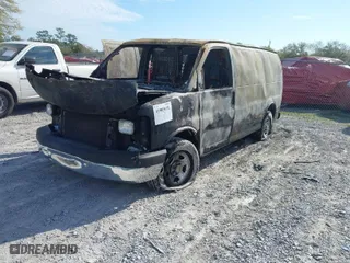 2008 Chevrolet Express Cargo Van with VIN 1GCFG15X381178606, listed as a IAAI auction lot 41903651 with 1 mi miles. Bid and sale history available at carsss.com. Image 2.