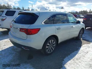 2015 Acura MDX Tech Pkg with VIN 5FRYD4H49FB012727, listed as a IAAI auction lot 41397797 with 134,347 mi miles. Bid and sale history available at carsss.com. Image 4.
