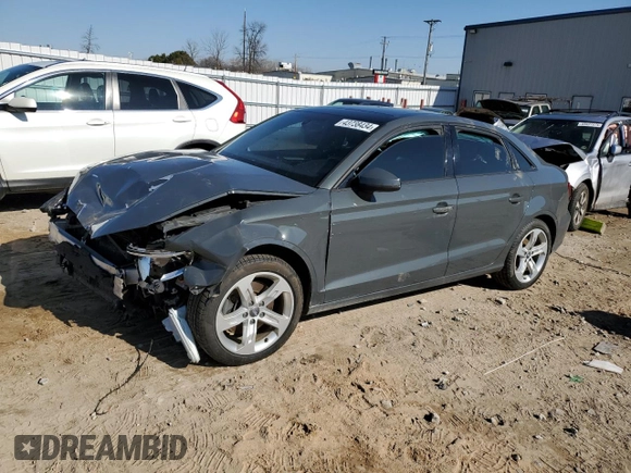 2018 Audi A3 Sedan Premium with VIN WAUB8GFFXJ1076839, listed as a Copart auction lot 43738434 with 61,482 mi miles. Bid and sale history available at carsss.com. Image 1.