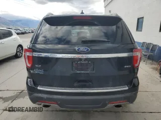 2018 Ford Explorer XLT with VIN 1FM5K8D84JGB94843, listed as a Copart auction lot 55755645 with 104,709 mi miles and Salvage title. Bid and sale history available at DreamBid. Image 6.