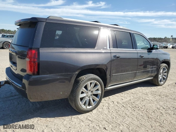 2015 Chevrolet Suburban LTZ with VIN 1GNSKKKC3FR551752, listed as a Copart auction lot 47878375 with 140,330 mi miles and Salvage Title. Bid and sale history available at carsss.com. Image 3.