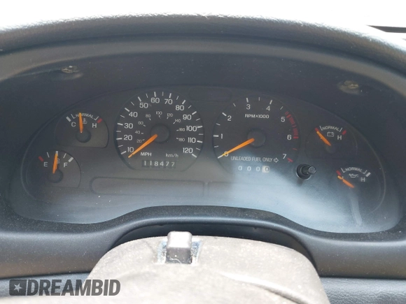 1998 Ford Mustang with VIN 1FAFP4442WF252712, listed as a IAAI auction lot 42428073 with 118,477 mi miles and . Bid and sale history available at DreamBid. Image 7.