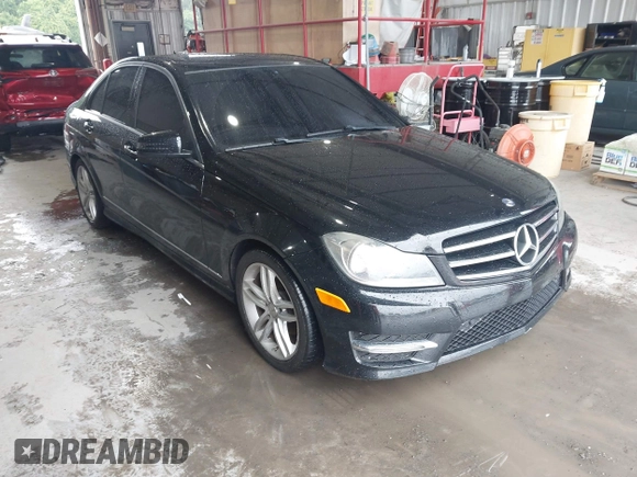 2014 Mercedes-Benz C 250 Sport with VIN WDDGF4HB4ER309280, listed as a IAAI auction lot 42351858 with 95,417 mi miles and . Bid and sale history available at DreamBid. Image 1.
