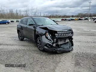 2022 Jeep Compass Limited z VIN 3C4NJDCB6NT188668, wystawiony jako Copart lot #51358705 z przebiegiem 64 935 mil mil oraz Szkoda całkowita • Salvage title. Historia ofert i sprzedaży dostępna na DreamBid. Obrazek 14.