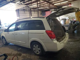 2004 Nissan Quest S with VIN 5N1BV28U54N357644, listed as a Copart auction lot 45334235 with 83,511 mi miles and Salvage Title. Bid and sale history available at carsss.com. Image 2.