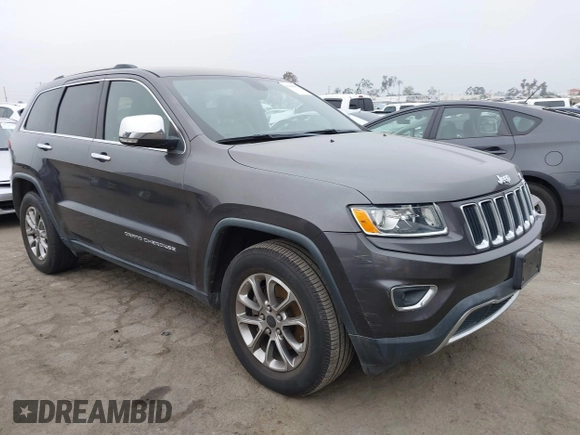 2014 Jeep Grand Cherokee Limited with VIN 1C4RJEBG0EC555774, listed as a IAAI auction lot 42160952 with 102,076 mi miles and . Bid and sale history available at DreamBid. Image 1.