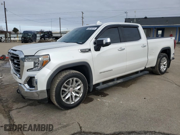 2021 GMC Sierra 1500 SLT z VIN 1GTU9DED0MZ176932, wystawiony jako Copart lot #45815015 z przebiegiem 69 567 mil mil oraz Szkoda całkowita • Salvage title. Historia ofert i sprzedaży dostępna na DreamBid. Obrazek 1.