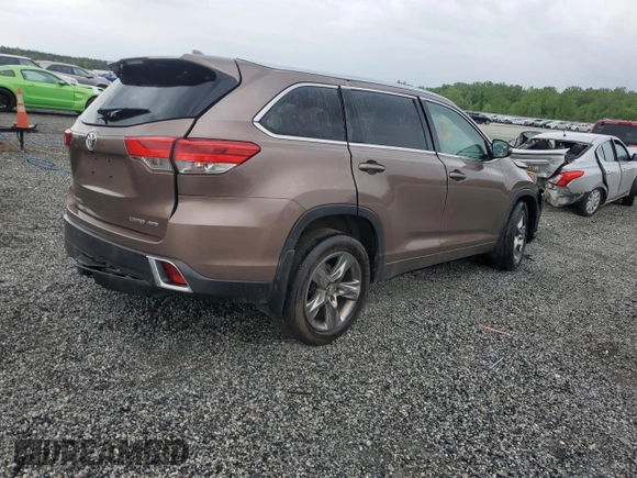 2018 Toyota Highlander Limited z VIN 5TDDZRFH6JS832904, wystawiony jako Copart lot #54109505 z przebiegiem Nie podano mil oraz Nie do naprawy • Non repairable. Historia ofert i sprzedaży dostępna na DreamBid. Obrazek 3.