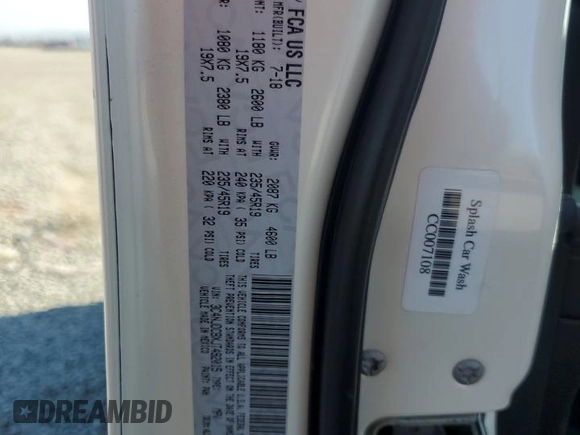 2018 Jeep Compass Limited z VIN 3C4NJDCBXJT492015, wystawiony jako Copart lot #55117955 z przebiegiem 91 210 mil mil oraz Szkoda całkowita • Salvage title. Historia ofert i sprzedaży dostępna na DreamBid. Obrazek 13.