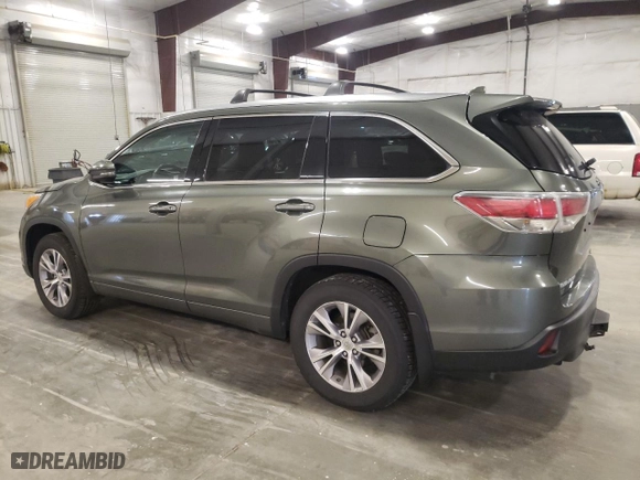 2014 Toyota Highlander XLE with VIN 5TDJKRFH1ES038809, listed as a Copart auction lot 54033525 with 115,730 mi miles and Salvage Title. Bid and sale history available at carsss.com. Image 2.