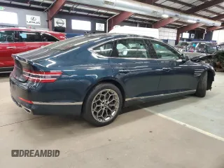 2021 Genesis G80 2.5T with VIN KMTGB4SC7MU045573, listed as a Copart auction lot 89157355 with 33,535 mi miles and Salvage Title. Bid and sale history available at DreamBid. Image 3.