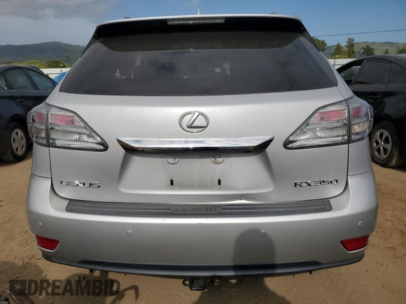 2010 Lexus RX 350 with VIN 2T2ZK1BA6AC033990, listed as a Copart auction lot 53587265 with 0 mi miles and Salvage Title. Bid and sale history available at carsss.com. Image 6.