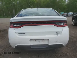 2015 Dodge Dart SXT with VIN 1C3CDFBBXFD380411, listed as a Copart auction lot 54571975 with 186,444 mi miles and Salvage title. Bid and sale history available at DreamBid. Image 6.
