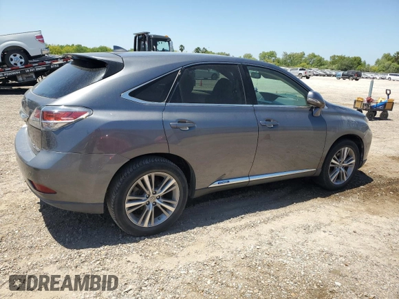 2015 Lexus RX 450h with VIN 2T2ZB1BA1FC002539, listed as a Copart auction lot 53195065 with 111,621 mi miles and Salvage title. Bid and sale history available at DreamBid. Image 3.
