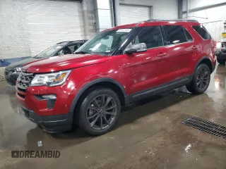 2018 Ford Explorer XLT z VIN 1FM5K8DH0JGC93756, wystawiony jako Copart lot #62513145 z przebiegiem 110 049 mil mil oraz Szkoda całkowita • Salvage title. Historia ofert i sprzedaży dostępna na DreamBid. Obrazek 1.