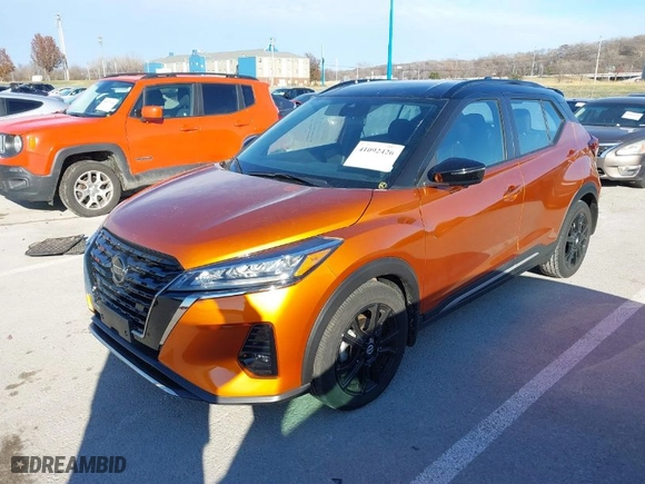 2021 Nissan Kicks SR with VIN 3N1CP5DV0ML563668, listed as a IAAI auction lot 41092426 with 12,084 mi miles. Bid and sale history available at carsss.com. Image 2.
