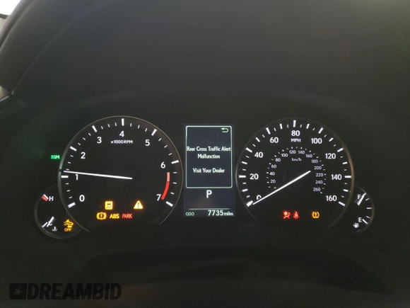 2022 Lexus RX with VIN 2T2HZMAA8NC244964, listed as a Copart auction lot 87417614 with 7,735 mi miles and Salvage Title. Bid and sale history available at carsss.com. Image 9.