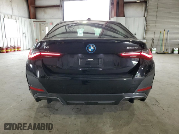 2022 BMW i4 eDrive40 with VIN WBY73AW03NFM94635, listed as a Copart auction lot 60828383 with 4,570 mi miles. Bid and sale history available at carsss.com. Image 6.