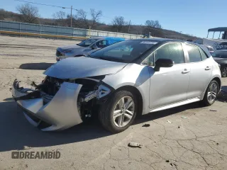 2021 Toyota Corolla Hatchback SE with VIN JTND4MBE5M3106109, listed as a Copart auction lot 80155133 with 27,710 mi miles and Salvage Title. Bid and sale history available at carsss.com. Image 1.