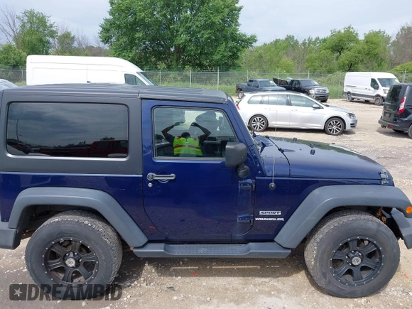 2013 Jeep Wrangler Sport with VIN 1C4AJWAG2DL505655, listed as a IAAI auction lot 42557213 with 185,502 mi miles and . Bid and sale history available at DreamBid. Image 13.