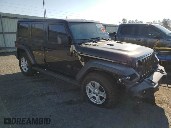 2022 Jeep Wrangler Unlimited Willys Sport with VIN 1C4HJXDN2NW132521, listed as a Copart auction lot 80614904 with 20,793 mi miles and Salvage Title. Bid and sale history available at DreamBid. Image 4.