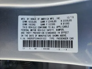 2017 Honda Accord Sedan LX with VIN 1HGCR2F30HA091522, listed as a Copart auction lot 49395825 with 151,978 mi miles and Salvage Title. Bid and sale history available at carsss.com. Image 12.