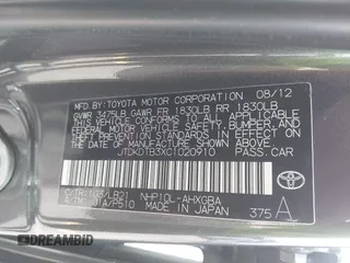2012 Toyota Prius One z VIN JTDKDTB3XC1020910, wystawiony jako IAAI lot #42416977 z przebiegiem 238 822 mil mil oraz . Historia ofert i sprzedaży dostępna na DreamBid. Obrazek 9.