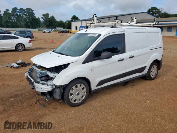 2020 Ford Transit Connect XL with VIN NM0LS7E25L1467792, listed as a Copart auction lot 64148735 with 77,154 mi miles and Salvage title. Bid and sale history available at DreamBid. Image 1.