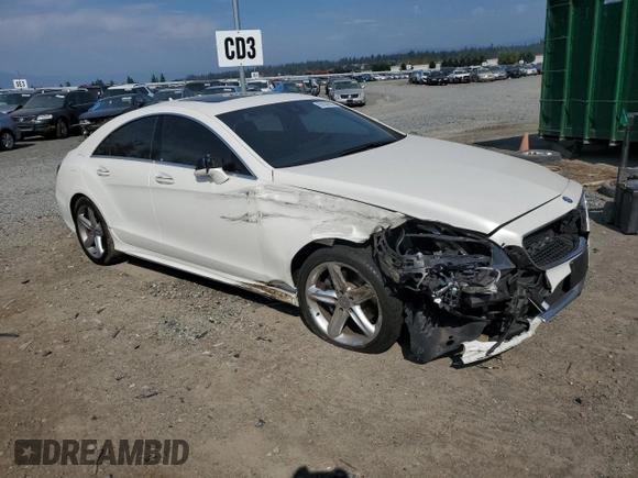 2015 Mercedes-Benz CLS-Class CLS 400 with VIN WDDLJ6HB6FA143143, listed as a Copart auction lot 65558983 with 0 mi miles. Bid and sale history available at carsss.com. Image 4.