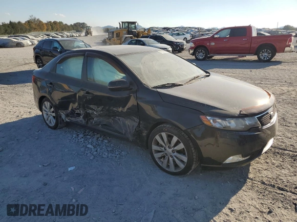 2013 Kia Forte SX with VIN KNAFW4A36D5666746, listed as a Copart auction lot 77599994 with 190,471 mi miles and Salvage Title. Bid and sale history available at carsss.com. Image 4.
