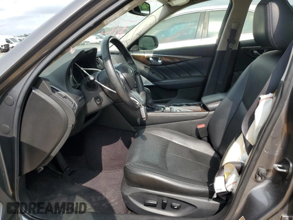 2018 Infiniti Q50 Luxe with VIN JN1EV7AR8JM443555, listed as a Copart auction lot 59691455 with 65,615 mi miles and Salvage title. Bid and sale history available at DreamBid. Image 7.