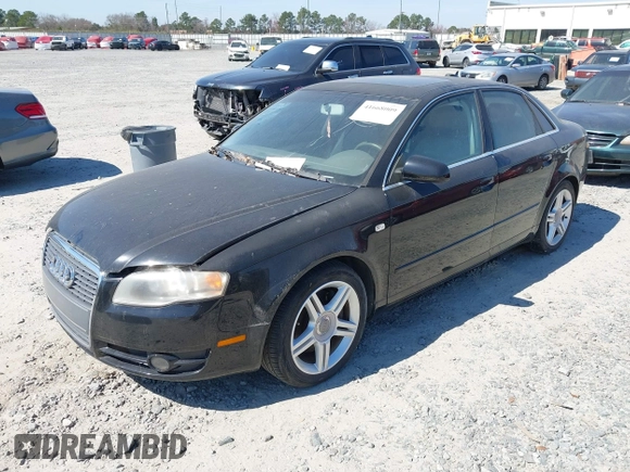 2005 Audi A4 2.0T with VIN WAUDF68E45A521904, listed as a IAAI auction lot 41668009 with 140,344 mi miles. Bid and sale history available at carsss.com. Image 2.