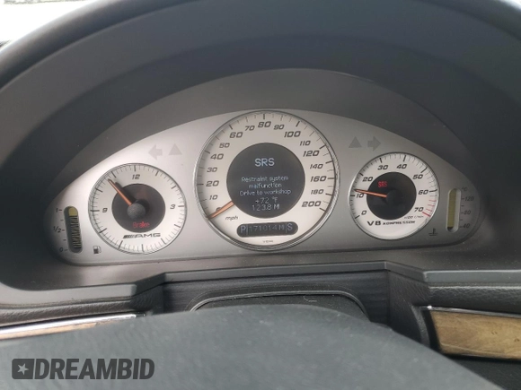 2005 Mercedes-Benz E-Class 5.5L AMG with VIN WDBUF76J85A704293, listed as a Copart auction lot 50822035 with 171,014 mi miles and Salvage Title. Bid and sale history available at carsss.com. Image 9.