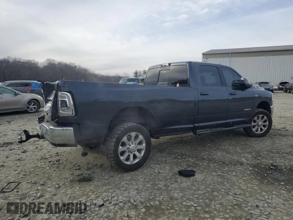 2022 Ram 2500 Big Horn with VIN 3C6UR5JJ6NG115434, listed as a Copart auction lot 53584955 with 104,761 mi miles and Salvage Title. Bid and sale history available at carsss.com. Image 3.