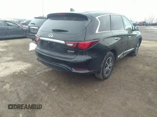 2019 Infiniti QX60 LUXE with VIN 5N1DL0MN0KC549550, listed as a IAAI auction lot 41622372 with 67,263 mi miles. Bid and sale history available at carsss.com. Image 4.