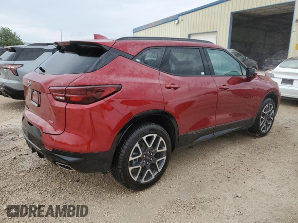 2025 Chevrolet Blazer RS with VIN 3GNKBKRS1SS103773, listed as a Copart auction lot 53402495 with 529 mi miles and Clean title. Bid and sale history available at DreamBid. Image 3.