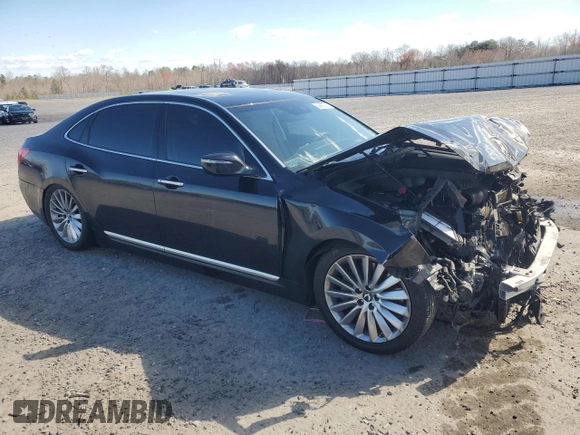 2015 Hyundai Equus Signature with VIN KMHGH4JH6FU091615, listed as a Copart auction lot 50660285 with 146,950 mi miles and Clean Title. Bid and sale history available at DreamBid. Image 4.