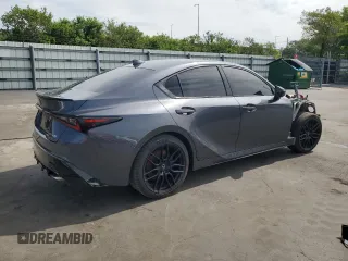 2023 Lexus IS 500 F Sport Performance z VIN JTHAP1D20P5002151, wystawiony jako Copart lot #64683715 z przebiegiem Nie podano mil oraz Szkoda całkowita • Salvage title. Historia ofert i sprzedaży dostępna na DreamBid. Obrazek 3.