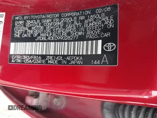 2009 Toyota Corolla with VIN JTDBL40E099028277, listed as a IAAI auction lot 42093963 with 151,846 mi miles. Bid and sale history available at carsss.com. Image 9.