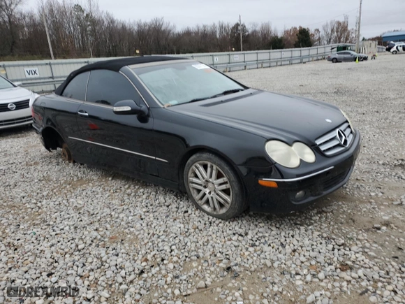 2008 Mercedes-Benz CLK-Class 3.5L with VIN WDBTK56F88F246009, listed as a Copart auction lot 43073965 with 161,324 mi miles and Salvage Title. Bid and sale history available at carsss.com. Image 4.