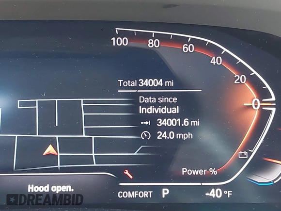 2023 BMW X5 xDrive40i with VIN 5UXCR6C09P9R25706, listed as a IAAI auction lot 42446957 with 34,004 mi miles and . Bid and sale history available at DreamBid. Image 16.