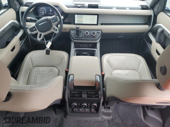 2021 Land Rover Defender SE with VIN SALEP7RU4M2051620, listed as a Copart auction lot 46661245 with 27,324 mi miles and Salvage title. Bid and sale history available at DreamBid. Image 8.