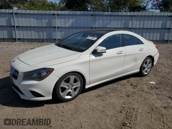 2016 Mercedes-Benz CLA 250 with VIN WDDSJ4GB0GN358352, listed as a Copart auction lot 69170693 with 124,874 mi miles and . Bid and sale history available at DreamBid. Image 1.