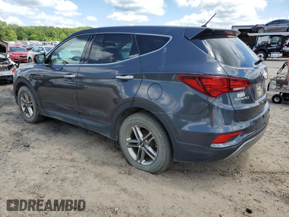 2018 Hyundai Santa Fe 2.4L z VIN 5XYZTDLB4JG521026, wystawiony jako Copart lot #56563175 z przebiegiem 173 170 mil mil oraz Czysty tytuł • Clean title. Historia ofert i sprzedaży dostępna na DreamBid. Obrazek 2.