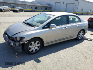 2006 Honda Civic LX with VIN 1HGFA16526L040928, listed as a Copart auction lot 56055025 with 225,209 mi miles and Salvage Title. Bid and sale history available at DreamBid. Image 1.
