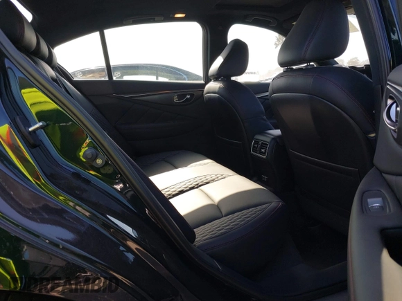 2024 Infiniti Q50 Red Sport 400 with VIN JN1FV7DP6RM660306, listed as a IAAI auction lot 42272726 with 962 mi miles and . Bid and sale history available at DreamBid. Image 8.