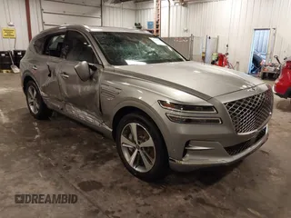 2023 Genesis GV80 with VIN KMUHBDSB4PU130267, listed as a IAAI auction lot 42495630 with 23,892 mi miles and . Bid and sale history available at DreamBid. Image 1.
