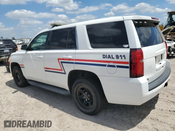 2015 Chevrolet Tahoe Commercial z VIN 1GNLC2EC2FR588904, wystawiony jako Copart lot #56743915 z przebiegiem Nie podano mil oraz Czysty tytuł • Clean title. Historia ofert i sprzedaży dostępna na DreamBid. Obrazek 2.