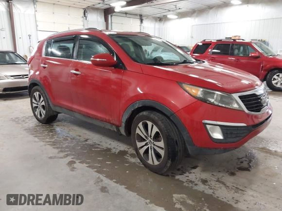 2011 Kia Sportage EX with VIN KNDPC3A29B7013959, listed as a IAAI auction lot 42196494 with 103,850 mi miles and . Bid and sale history available at carsss.com. Image 1.