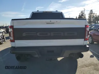 2022 Ford F-150 Raptor with VIN 1FTFW1RG4NFB63687, listed as a Copart auction lot 87479684 with 32,921 mi miles and Salvage Title. Bid and sale history available at carsss.com. Image 6.